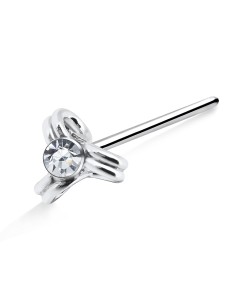 Stone Design Silver Straight Nose Stud NSKA-91